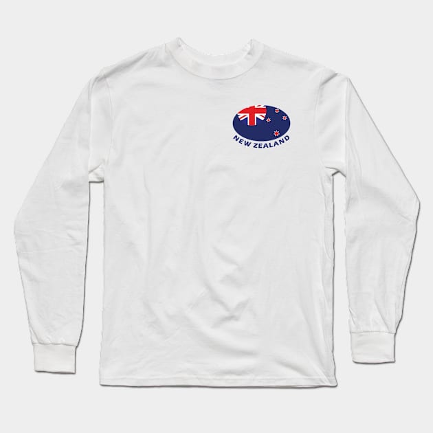 New Zealand rugby supporter Long Sleeve T-Shirt by Ricogfx